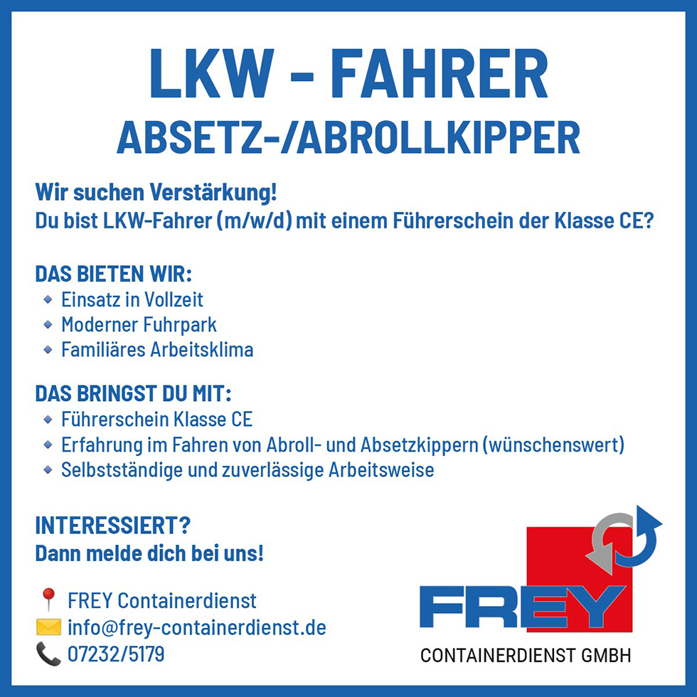 Wir suchen einen LKW-Fahrer